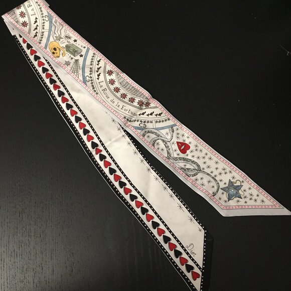 Dior Accessories - Christian Dior La Roue de la Fortune Silk Twilly